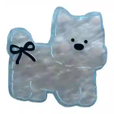 希铃 可爱甜美精致百搭西高地比熊狗狗布偶小猫 树脂 发夹 女款