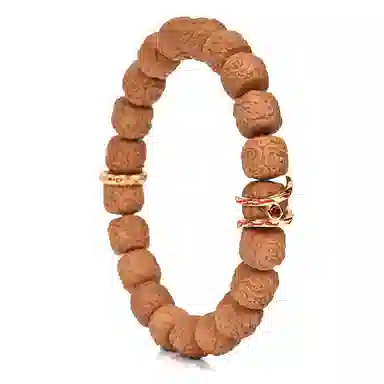 钰澜文玩 神话系列哪吒混绫化神手工雕刻佛珠 猴头核桃 手串 男女同款情侣款