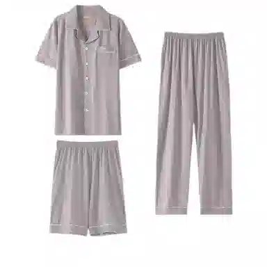 潞优野 家居服休闲时尚舒适睡衣套装 男款