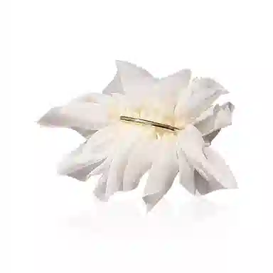 蒙妮 超仙雪纺花朵气质一字夹 合金 发夹 女款