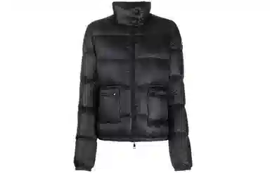 Moncler FW21 Logo Down Jacket Black