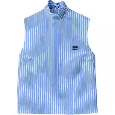 Miu Miu Sleeveless Logo T-Shirt