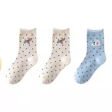 恒源祥 卡通舒适透气吸湿排汗中筒袜 女款 组合装