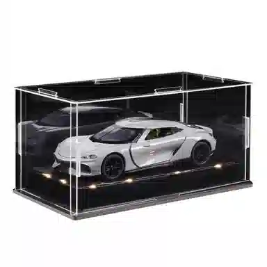 金车将 柯尼塞格 双子座 仿真合金车模 氛围感灯光展示礼盒礼袋 成品模型