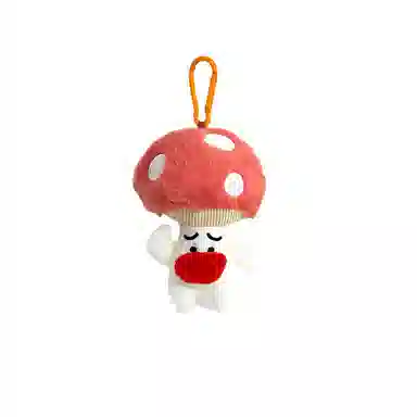 丹琴 搞怪丑萌蘑菇娃娃玩偶书包背包包挂饰小众学生 毛绒 合金 挂件 男女同款情侣款