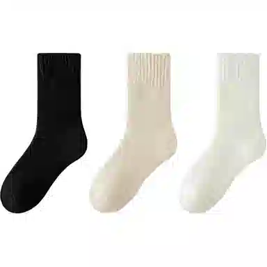 恒源祥 简约时尚舒适保暖中筒袜 女款 组合装