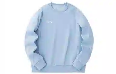 安踏 综训系列 纯色圆领套头卫衣 女款 卷云蓝