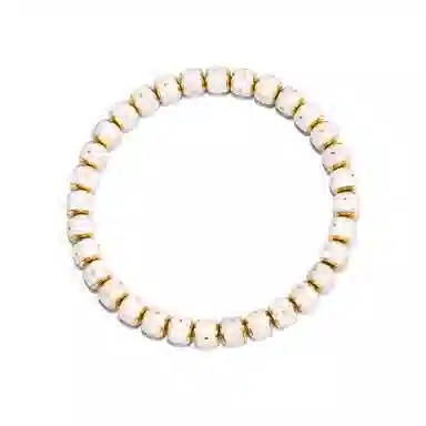 钰澜文玩 金盾·皓铠·满天设计师款手工佛珠手把件 白玉菩提 手串 男女同款情侣款