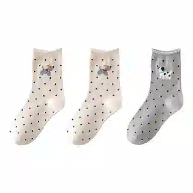恒源祥 卡通舒适透气吸湿排汗中筒袜 女款 组合装