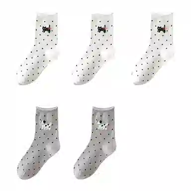 恒源祥 卡通舒适透气吸湿排汗中筒袜 女款 组合装