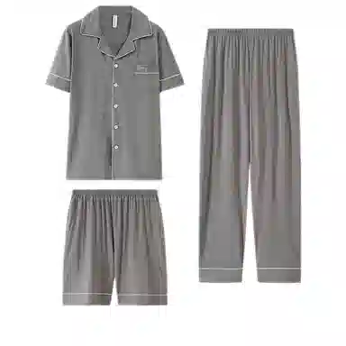 潞优野 家居服休闲时尚舒适睡衣套装 男款