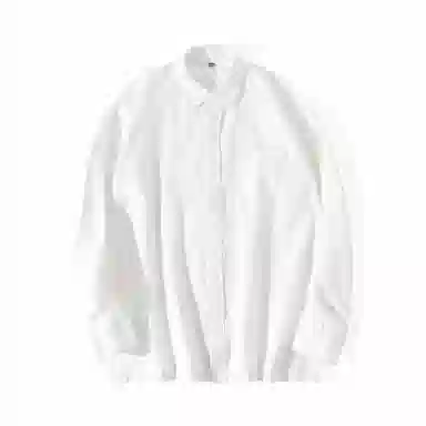 重磅基础 纯色翻领纽扣长袖衬衫 女款