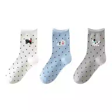 恒源祥 卡通舒适透气吸湿排汗中筒袜 女款 组合装