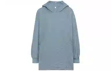 美洋 纯色连帽长袖卫衣 女款 蓝色