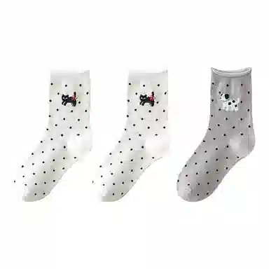 恒源祥 卡通舒适透气吸湿排汗中筒袜 女款 组合装