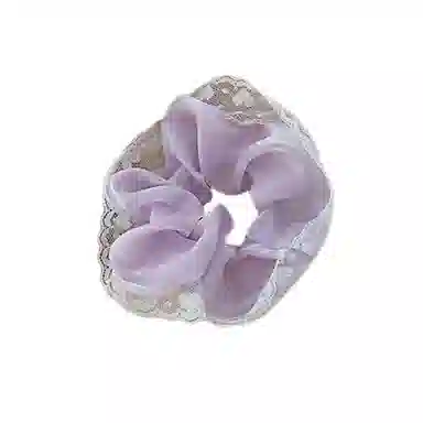 彤彤兔 韩版清新蕾丝花边大肠夏日甜美百搭气质马尾 网纱 发圈 女款