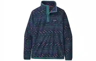 patagonia W'S MICRO D SNAP-T PULLOVER Logo