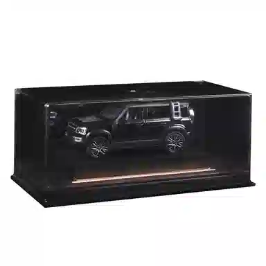 金车将 路虎卫士 合金车模 回力行驶 灯光音效 车门可开 收藏 桌面装饰 成品模型