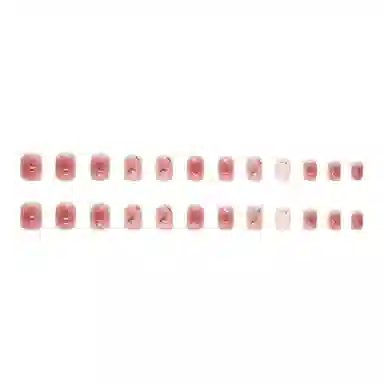 馨枕居 夏季长岛冰茶  穿戴甲 短款蜜桃粉纯色 纯欲