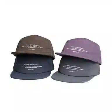 氧气樱桃 户外夏季速干五片式平檐运动 聚酯纤维 鸭舌帽 男女同款情侣款