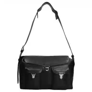 Lemaire Borsa a spalla Week Pelle Nera