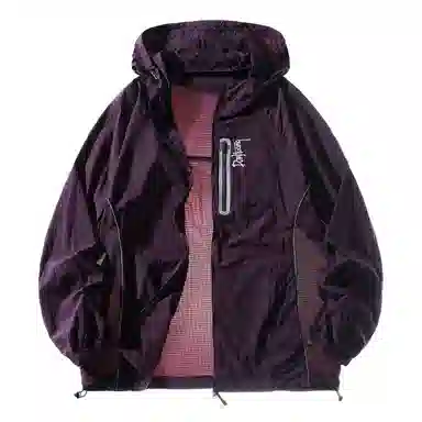 敦煌博物馆 运动透气连帽纯色百搭防晒服 男女同款