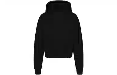 Skims Cotton Fleece Classic Hoodie Onyx