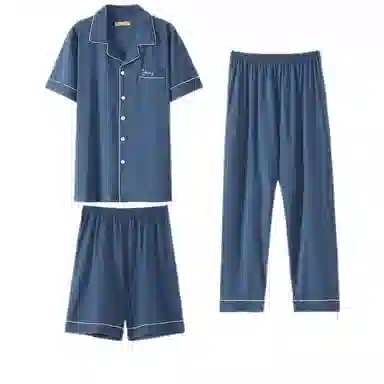 潞优野 家居服休闲时尚舒适睡衣套装 男款