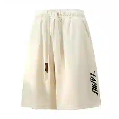 兰缪 日系纯色基础款日常通勤舒适亲肤柔软美式复古百搭户外宽松运动休闲短裤 男女同款