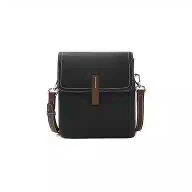 老人头 时尚简约气质通勤高级质感 牛皮革 单肩包 女款 大象灰/米白色/黑色