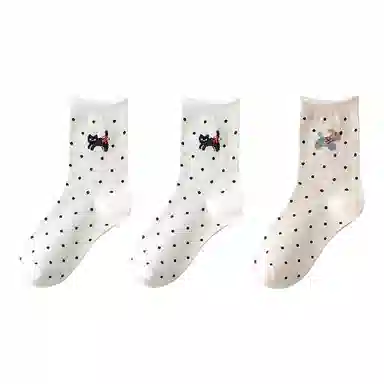 恒源祥 卡通舒适透气吸湿排汗中筒袜 女款 组合装