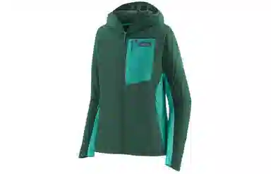 patagonia R1 Crossstrata Hoody Logo