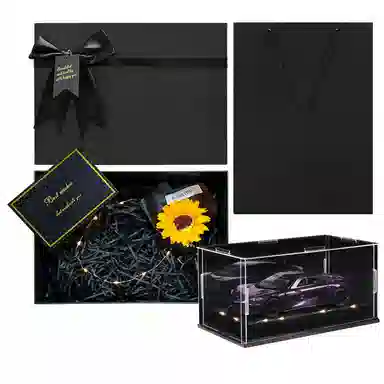 金车将 柯尼塞格 双子座 仿真合金车模 氛围感灯光展示礼盒礼袋 成品模型