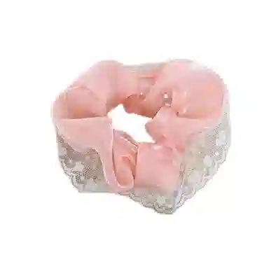 彤彤兔 韩版清新蕾丝花边大肠夏日甜美百搭气质马尾 网纱 发圈 女款