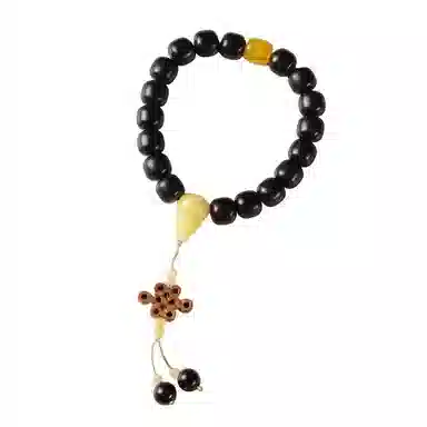 【黑色浪漫】 指尖瑰宝 新中式中国结平安喜乐好运连连诸事顺遂转运来财考公上岸升职加薪财运亨通万事胜意 黑檀 手串 男女同款情侣款