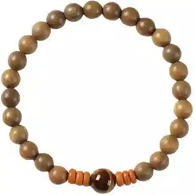 【浮生寄梦】 指尖瑰宝 复古虎眼石新中式文艺财富满盈平安喜乐学业有成事业顺利八方来财时来运转#好运 绿檀 手串 男女同款情侣款