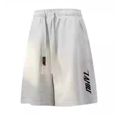 兰缪 日系纯色基础款日常通勤舒适亲肤柔软美式复古百搭户外宽松运动休闲短裤 男女同款