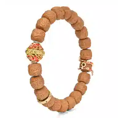 钰澜文玩 神话系列哪吒混绫化神雕刻佛珠手把件 猴头核桃 手串 男女同款情侣款