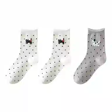 恒源祥 卡通舒适透气吸湿排汗中筒袜 女款 组合装