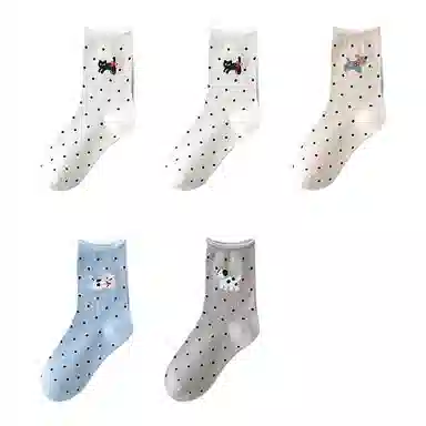 恒源祥 卡通舒适透气吸湿排汗中筒袜 女款 组合装