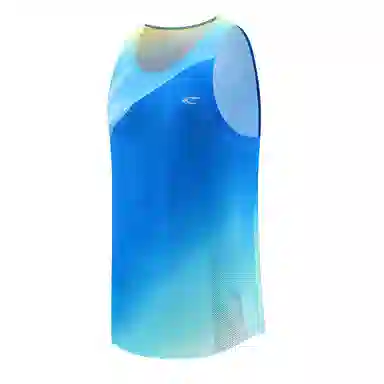赛琪 渐变多色时尚马拉松训练跑步运动户外休闲薄款透气吸湿排汗透气无袖投篮服篮球田径背心 男女同款