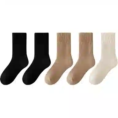 恒源祥 简约时尚舒适保暖中筒袜 女款 组合装