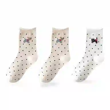 恒源祥 卡通舒适透气吸湿排汗中筒袜 女款 组合装