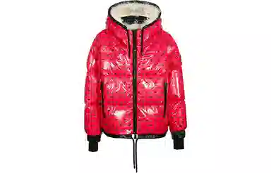 Moncler Grenoble Quilted Down Jacket Red