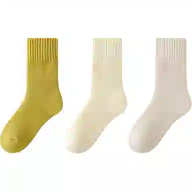 恒源祥 简约时尚舒适保暖中筒袜 女款 组合装