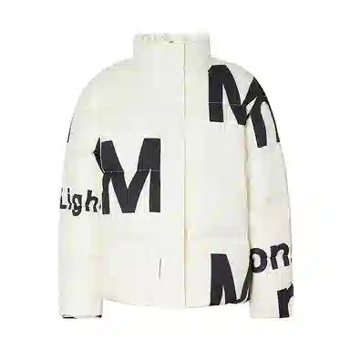 美特斯邦威 国潮立领短款撞色防风保暖羽绒服 女款