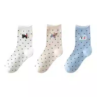 恒源祥 卡通舒适透气吸湿排汗中筒袜 女款 组合装