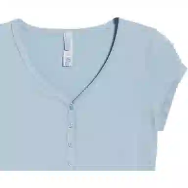 SKIMS New Vintage Henley T-Shirt VT Denim