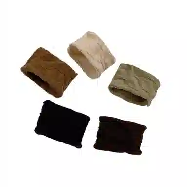 彤彤兔 面膜高弹力马尾巨柔肌肤面感超宽简约扎头 布艺 头绳 女款