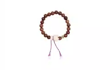 金瑞邦 新中式 招财猫咪配饰 多财多福 平安喜乐 水逆退散 高级小众 百搭简约 鸡翅木 手串 男女同款情侣款